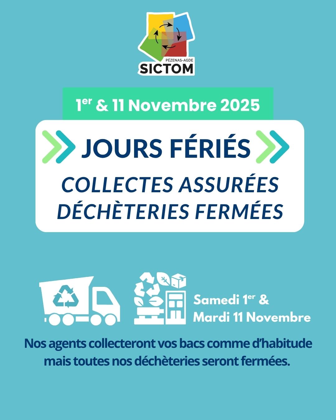 Jours fris 1er et 11 novembre 2025
