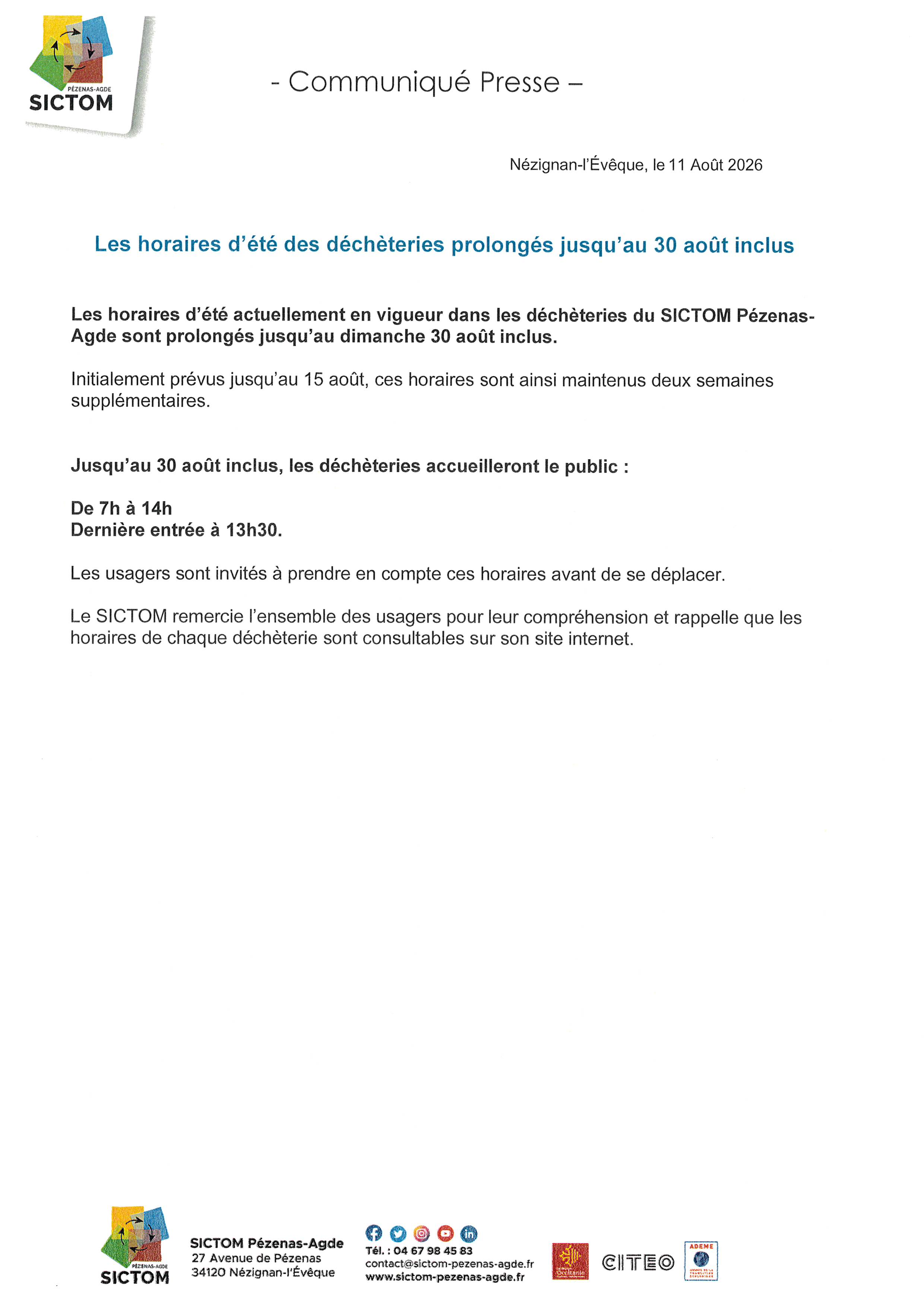 SICTOM horaires dechet 0001